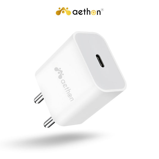 Aethon VOLTX 22 | 22W Charger | Fast Charging | Heat & Short Circuit Protection with 1.5M Braided Cable