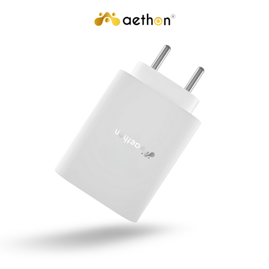 Aethon VOLTX 25 | 25W Fast Charging Wall Charger | Power Delivery 3.0 with 1.5M Braided Cable