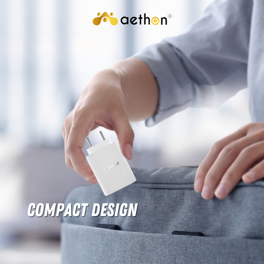 Aethon VOLTX 25 | 25W Fast Charging Wall Charger | Power Delivery 3.0 with 1.5M Braided Cable