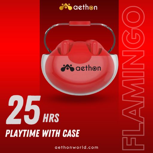 Aethon Flamingo Wireless Earphones Bluetooth Headset (True Wireless)