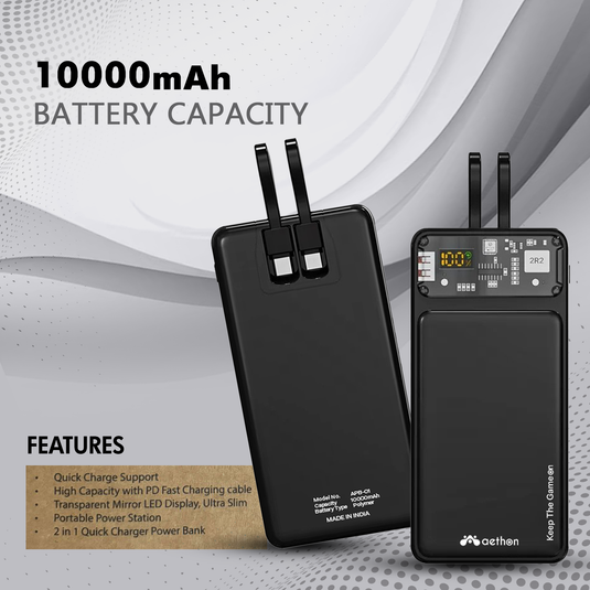 Aethon Energix Pro 10000 mAh 22.5 W Power Bank